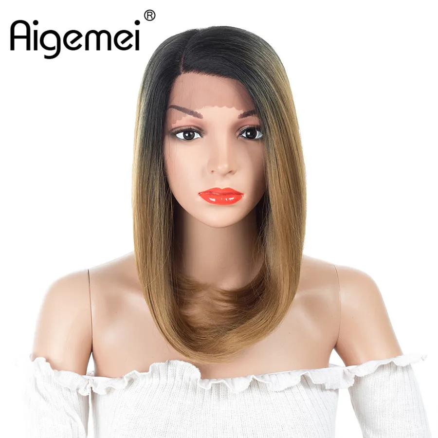 Aigemei 14inch Short Bob Straight Synthetic Lace Front Wig 2#/OT27/OT30/OTBug/99J Colors Heat Resistant Hair Women Wigs
Aigemei 14inch Short Bob Straight Synthetic Lace Front Wig 2#/OT27/OT30/OTBug/99J Colors Heat Resistant Hair Women Wigs