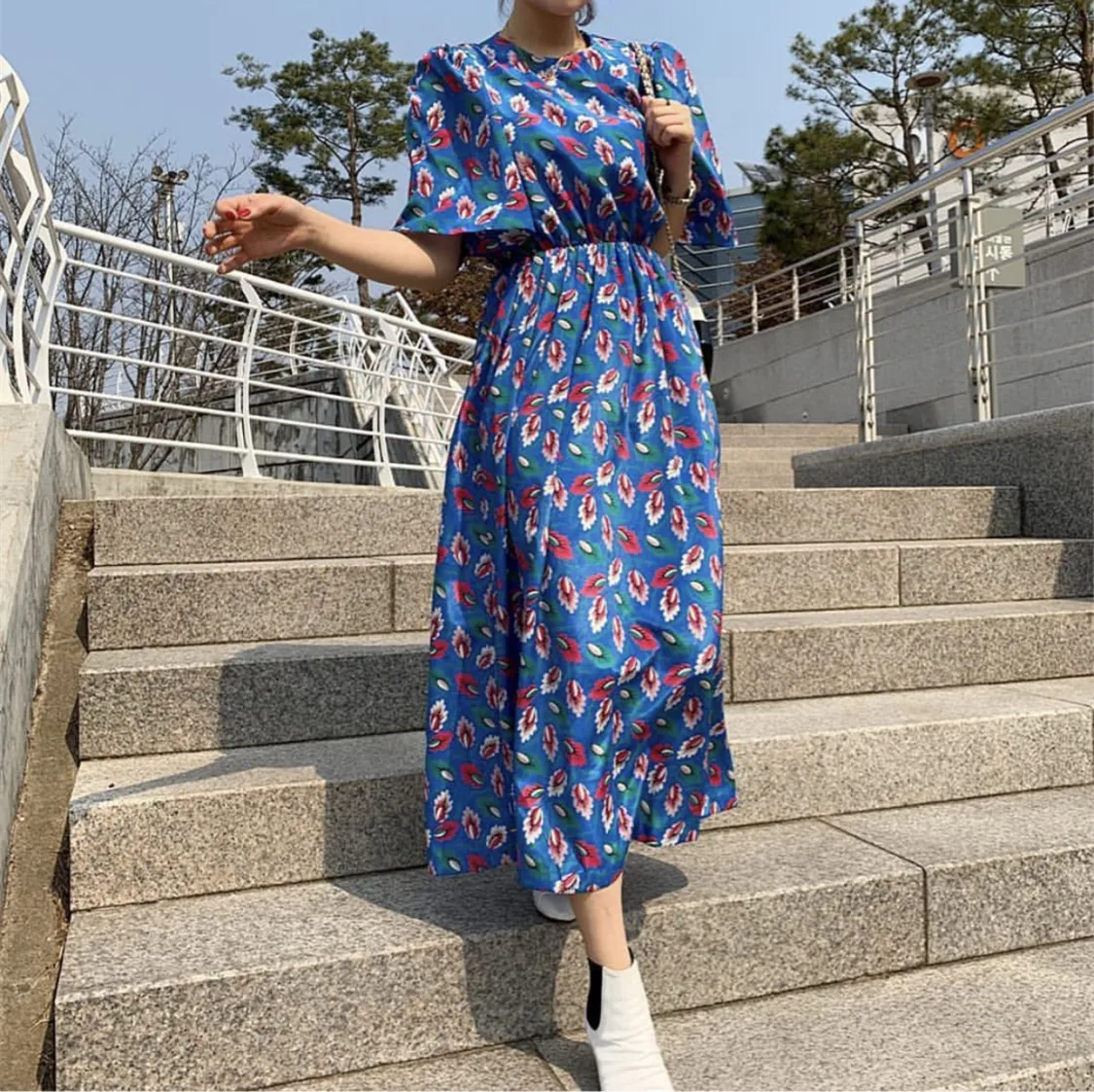 Women Summer Dress Plus Size Robe Korean Vintage Loose elegant boho retro Casual Maxi Long Party Floral Dress Vestidos De Festa
Women Summer Dress Plus Size Robe Korean Vintage Loose elegant boho retro Casual Maxi Long Party Floral Dress Vestidos De Festa