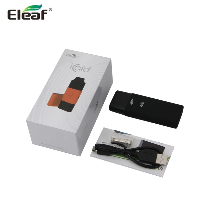 Original Eleaf iCard Kit 15W Max Icard MOD 650mah Battery with 2ML Tank and New ID 1.2ohm coil E-Cigarettes Vape Kit
Original Eleaf iCard Kit 15W Max Icard MOD 650mah Battery with 2ML Tank and New ID 1.2ohm coil E-Cigarettes Vape Kit