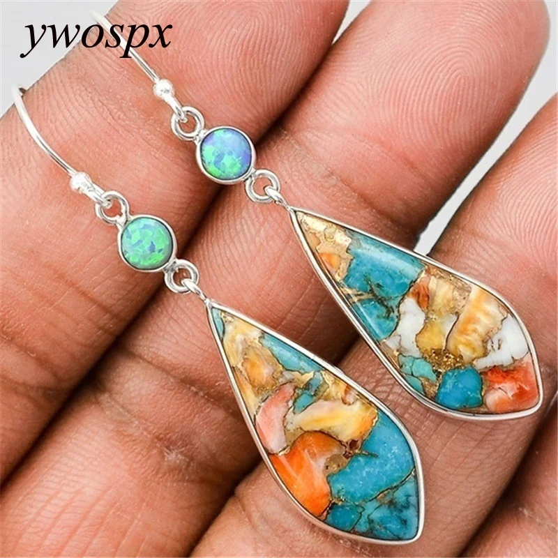 YWOSPX Vintage Mulcolor Silver Color Dangle Earrings for Women Jewelry Wedding Brincos Engagement Drop Earring Statement Gift
YWOSPX Vintage Mulcolor Silver Color Dangle Earrings for Women Jewelry Wedding Brincos Engagement Drop Earring Statement Gift