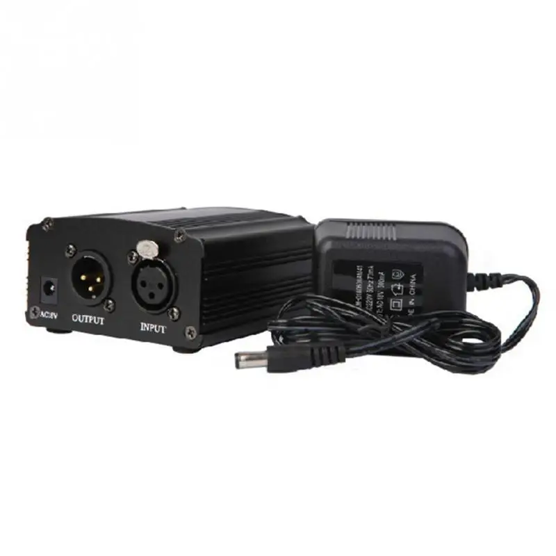 48V Phantom Power Dedicated Capacitance Recording Microphone Sound Card K Song Microphone External Adapter
48V Phantom Power Dedicated Capacitance Recording Microphone Sound Card K Song Microphone External Adapter