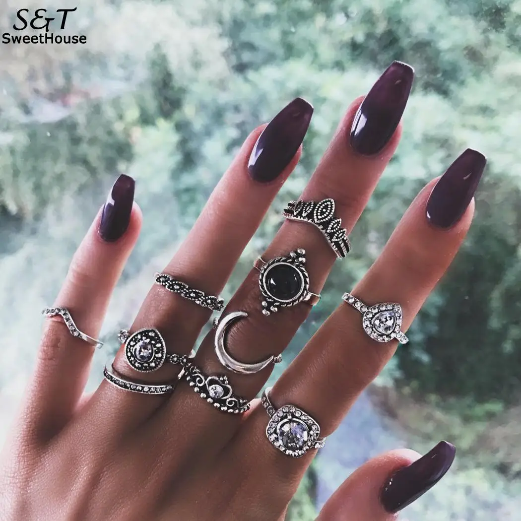 Women Retro Alloy Geometric Finger Ring 1 x of (9Pcs) Set 1 x of (10Pcs) Jewelry 1 x of (13Pcs) Accessories
Women Retro Alloy Geometric Finger Ring 1 x of (9Pcs) Set 1 x of (10Pcs) Jewelry 1 x of (13Pcs) Accessories