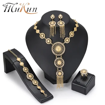 MuKun Vintage Women Gold Color Jewelry Sets African Beads Jewelry Set Crystal Round Wedding Bridal Jewelry 2018 New Arrivals
MuKun Vintage Women Gold Color Jewelry Sets African Beads Jewelry Set Crystal Round Wedding Bridal Jewelry 2018 New Arrivals