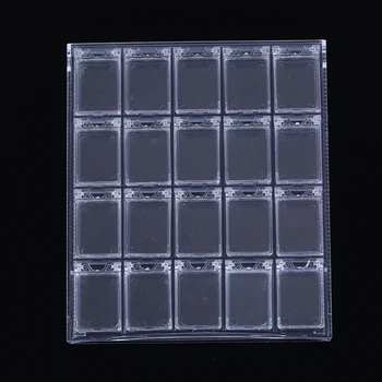 Clear Storage Box 20 Grids Nail Art Display Removable Container Acrylic Empty Strass Beads Jewelry Decoration Case
Clear Storage Box 20 Grids Nail Art Display Removable Container Acrylic Empty Strass Beads Jewelry Decoration Case