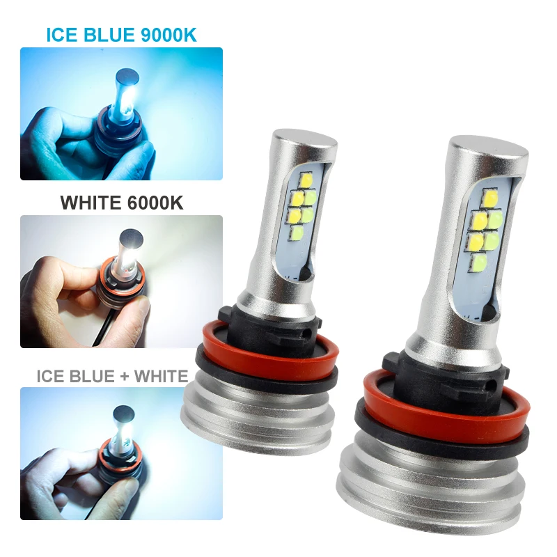 OKEEN Car white iceblue 3Colors LED Fog light H1 H7 H11 880 9005/HB3 9006/HB4 360' Flip Chips 6000K 7000K 8000K H4 LED Bulbs
OKEEN Car white iceblue 3Colors LED Fog light H1 H7 H11 880 9005/HB3 9006/HB4 360' Flip Chips 6000K 7000K 8000K H4 LED Bulbs