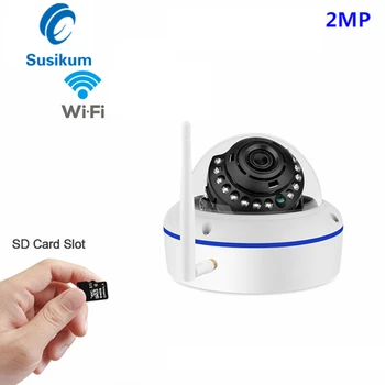 1080P Home IP Camera Wireless P2P Surveillance CCTV Vandalproof 2MP WIFI Dome Camera With SD Card Slot Security Video
1080P Home IP Camera Wireless P2P Surveillance CCTV Vandalproof 2MP WIFI Dome Camera With SD Card Slot Security Video