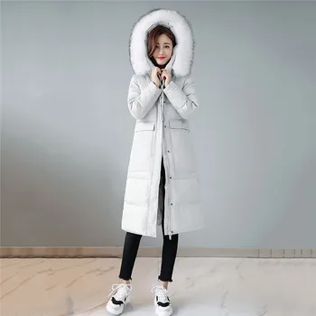 Winter Women Down Jacket Large Size Mid Long Outerwear 2018 New Large Fur Collar Warm Coat Female White Duck Down Jackets DT0421
Winter Women Down Jacket Large Size Mid Long Outerwear 2018 New Large Fur Collar Warm Coat Female White Duck Down Jackets DT0421