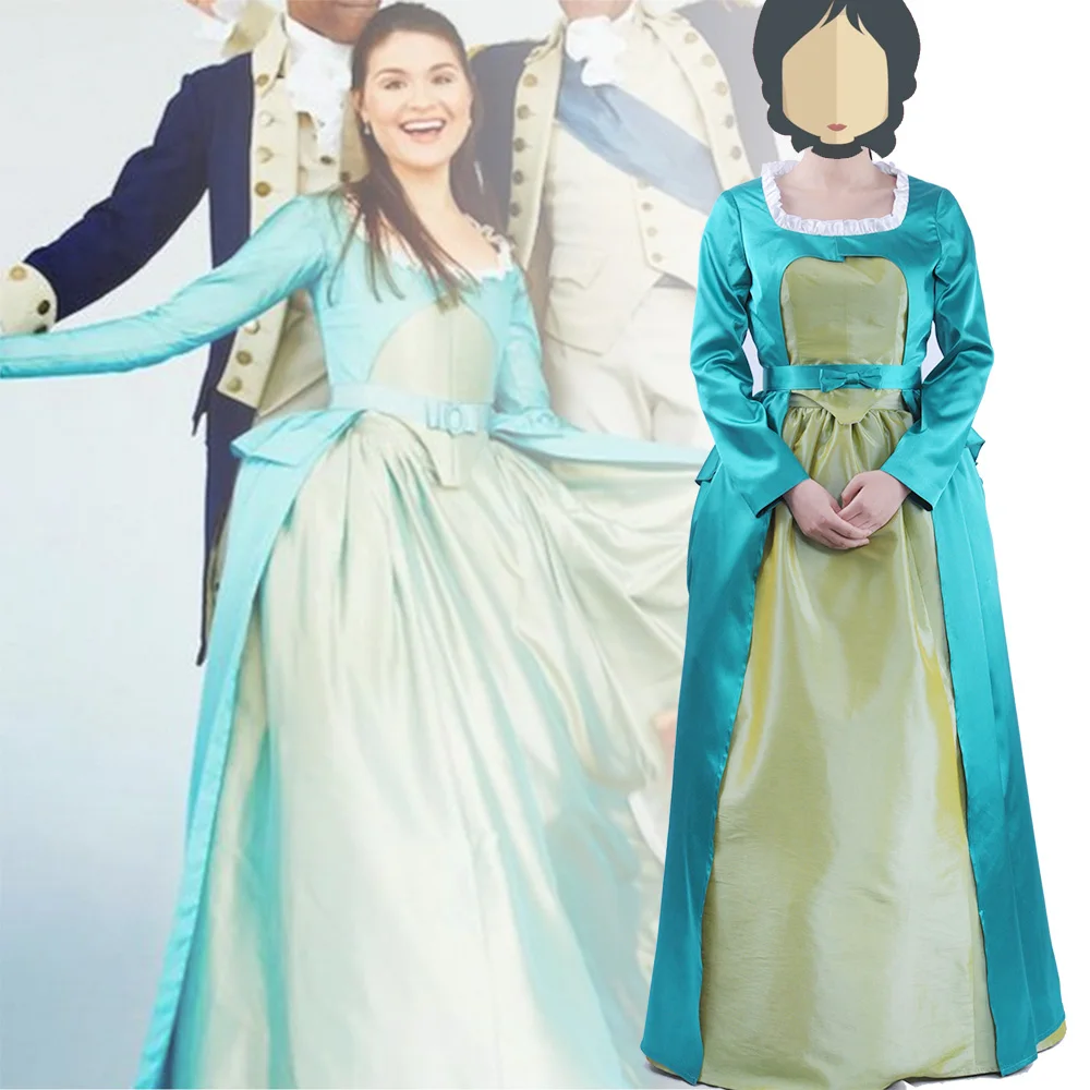 Musical Rock Opera Hamilton Eliza Schuyler Hamilton Satin Stage Dress Concert Cosplay Costume Custom Women Green Gown Fancy
Musical Rock Opera Hamilton Eliza Schuyler Hamilton Satin Stage Dress Concert Cosplay Costume Custom Women Green Gown Fancy
