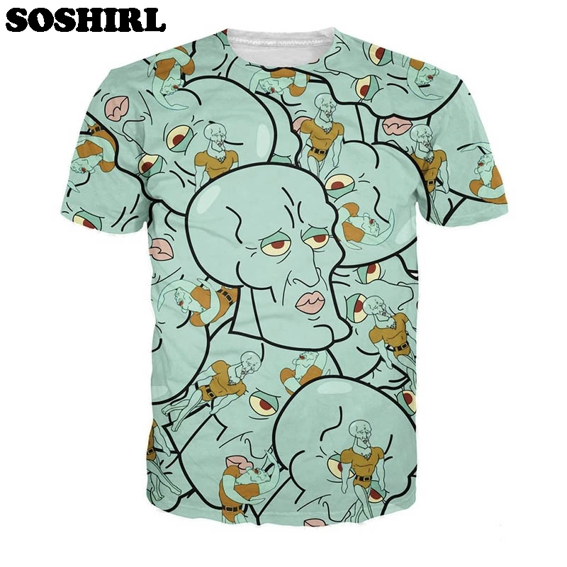 SOSHIRL Handsome Green Man Funny Print T Shirt Unisex Cute Summer Top Harajuku Short Sleeve US Size T-shirts Dropship
SOSHIRL Handsome Green Man Funny Print T Shirt Unisex Cute Summer Top Harajuku Short Sleeve US Size T-shirts Dropship
