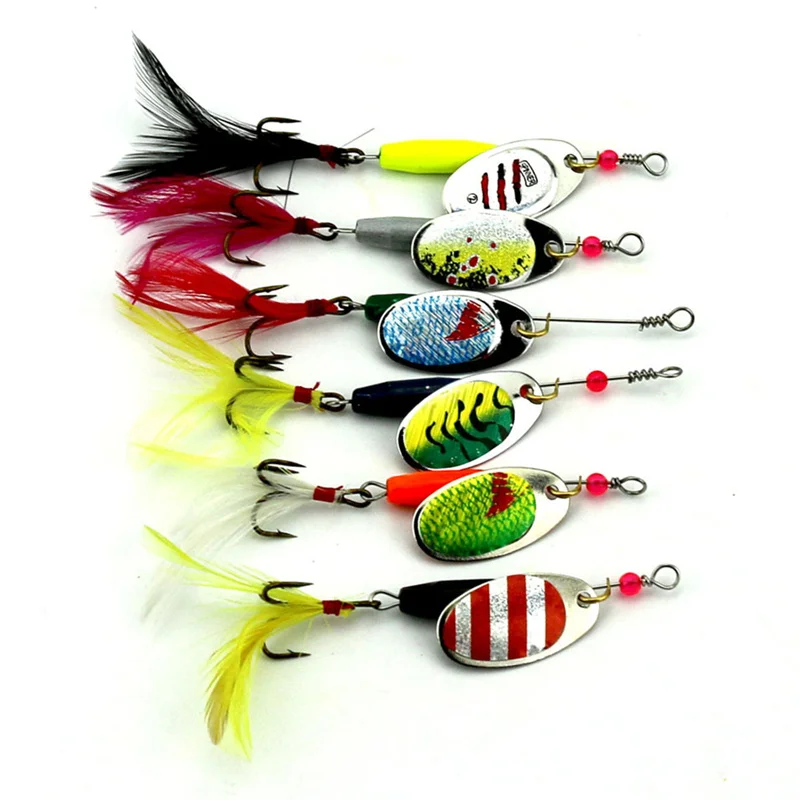Cleaning up stock 6pcs metal Spinner Bait fishing lure spoon set minnow glitter sequins and feathers three with hooks Lure
Cleaning up stock 6pcs metal Spinner Bait fishing lure spoon set minnow glitter sequins and feathers three with hooks Lure