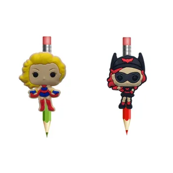 8pcs/lot Superhero Girls PVC Pencil Topper Pen Grips Accessory Pencil Caps School Office Stationery DIY Craft Kid Gift
8pcs/lot Superhero Girls PVC Pencil Topper Pen Grips Accessory Pencil Caps School Office Stationery DIY Craft Kid Gift
