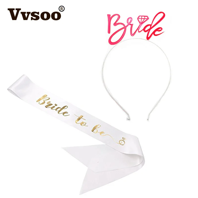 Vvsoo Bride To Be Sash & Headband Tiara Set - Accessories for Bachelorette Party Bridal Shower Hen Party Wedding Favor
Vvsoo Bride To Be Sash & Headband Tiara Set - Accessories for Bachelorette Party Bridal Shower Hen Party Wedding Favor