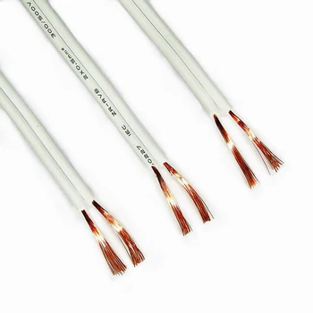 Lamp Head Wire Pure Copper White Double Parallel Wire RVB2 Core *0.5 0.75 1 Square LED Power Cord Soft Oxygen free copper 10M
Lamp Head Wire Pure Copper White Double Parallel Wire RVB2 Core *0.5 0.75 1 Square LED Power Cord Soft Oxygen free copper 10M