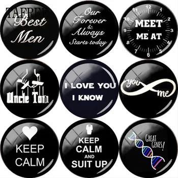 TAFREE 5pcs Bride Wedding Best Men husband 25mm Round Glass Cabochon DIY Cameo Pendant Settings For Keychain Necklace Earrings
TAFREE 5pcs Bride Wedding Best Men husband 25mm Round Glass Cabochon DIY Cameo Pendant Settings For Keychain Necklace Earrings