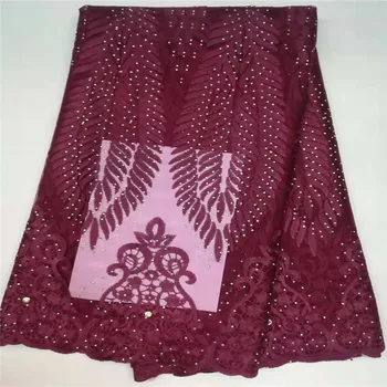 Wine 2018 African French Net lace Fabric Materials Stoned Green Pink African Lace Fabric French Tulle Lace Fabric High Quality
Wine 2018 African French Net lace Fabric Materials Stoned Green Pink African Lace Fabric French Tulle Lace Fabric High Quality