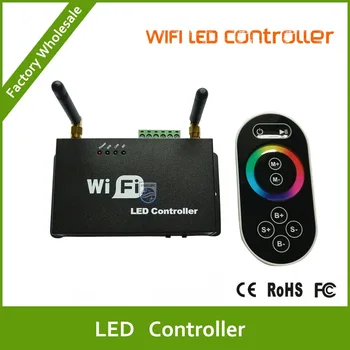 DHL Free shipping Wifi LED Controller for smart Phone with RF Touch Screen Remote for RGB LED Strips
DHL Free shipping Wifi LED Controller for smart Phone with RF Touch Screen Remote for RGB LED Strips
