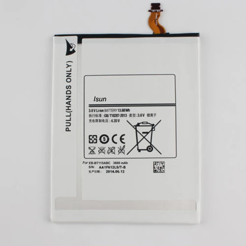 5pcs/lot Original Quality Battery For Samsung EB-BT115ABE For Samsung tablet galaxy tab 3 lite 7.0 sm-t110 3600 mAh
5pcs/lot Original Quality Battery For Samsung EB-BT115ABE For Samsung tablet galaxy tab 3 lite 7.0 sm-t110 3600 mAh