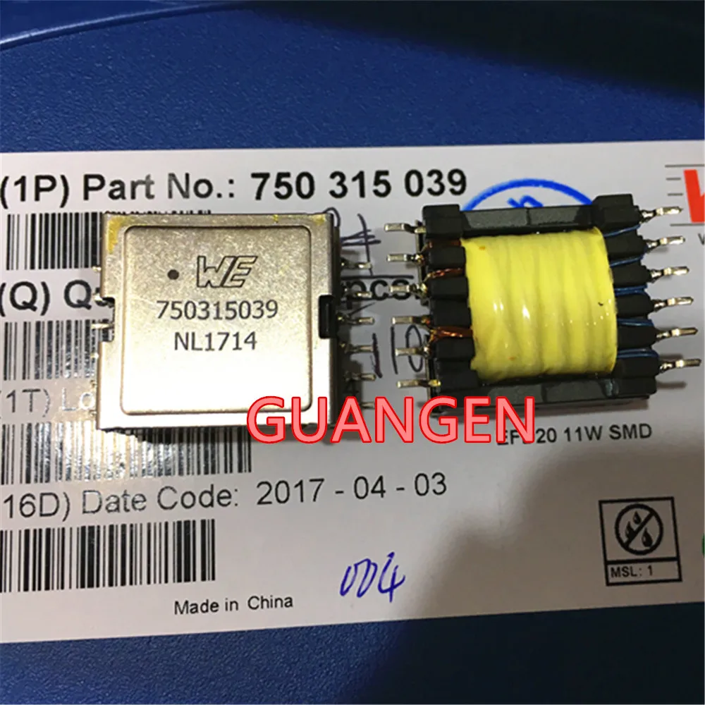 2pcs Original 750315039 EFD20 12Pin Power Transformers MID-ITIFBK 11W SMD XFRMR ISOL BUCK DC/DC CONV TH
2pcs Original 750315039 EFD20 12Pin Power Transformers MID-ITIFBK 11W SMD XFRMR ISOL BUCK DC/DC CONV TH