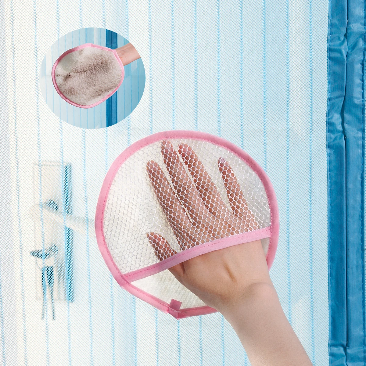 1PCS Creative Home Screen Window Curtain Cleaning Cloth Household Cleaning Gauze Screen Cleaning Cloth Mitt
1PCS Creative Home Screen Window Curtain Cleaning Cloth Household Cleaning Gauze Screen Cleaning Cloth Mitt