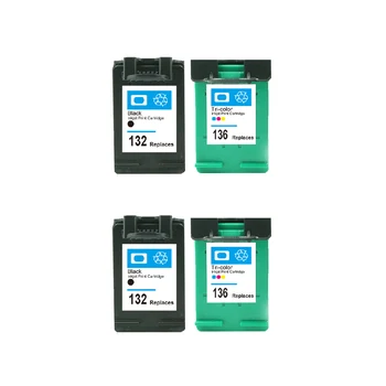 4pcs for HP 132 136 Ink cartridge for hp Photosmart 6540 6543 6548 7830 Officejet 6213 Deskjet 5443 D4163 PSC 1513 printer
4pcs for HP 132 136 Ink cartridge for hp Photosmart 6540 6543 6548 7830 Officejet 6213 Deskjet 5443 D4163 PSC 1513 printer