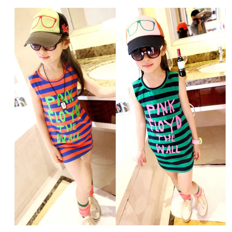 3-8Y Summer Baby Girls Dress Striped with Pocket Cotton Sleeveless Fashion Kids Girls Dress Casual Children Dress
3-8Y Summer Baby Girls Dress Striped with Pocket Cotton Sleeveless Fashion Kids Girls Dress Casual Children Dress