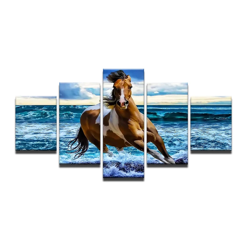 HD Printed Bule Sea and Cool Horse 5 Pieces/set Painting on Canvas Wall Art Picture Home Decoration Living Room Canvas Wall Art
HD Printed Bule Sea and Cool Horse 5 Pieces/set Painting on Canvas Wall Art Picture Home Decoration Living Room Canvas Wall Art