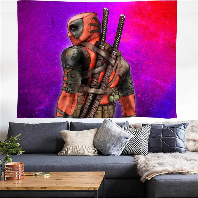 Superhero Deadpool Tapestry Wall Hanging Bohemian Beach Carpet Polyester Blanket Yoga Carpet Home Bedroom Wall Tapestry
Superhero Deadpool Tapestry Wall Hanging Bohemian Beach Carpet Polyester Blanket Yoga Carpet Home Bedroom Wall Tapestry