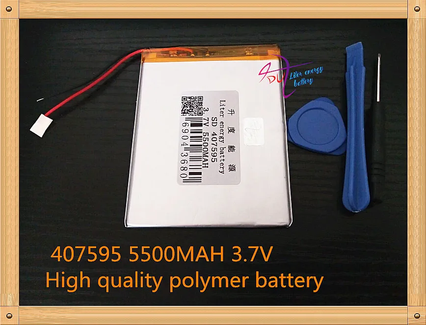 The New Battery 407595 5500mAH Li-ionbattery For 7,8,9 inch 3.7V Polymer lithiumion Battery With High Quality
The New Battery 407595 5500mAH Li-ionbattery For 7,8,9 inch 3.7V Polymer lithiumion Battery With High Quality