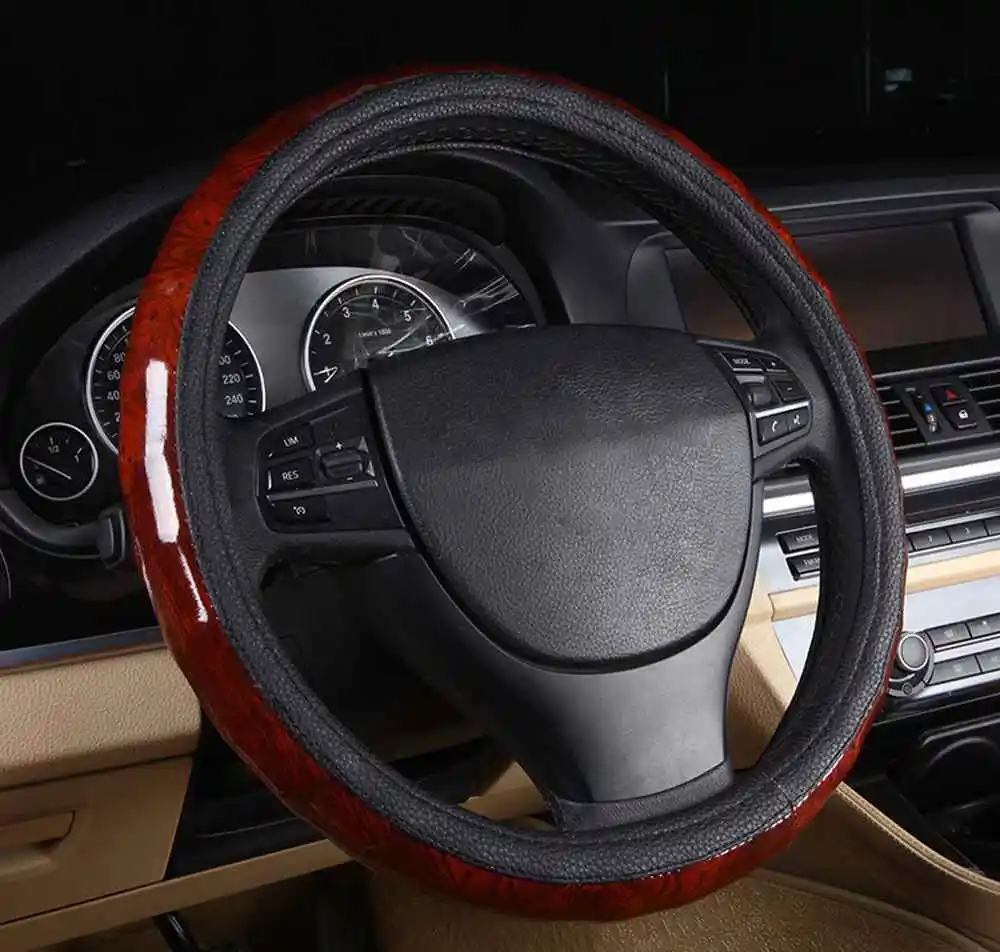 FLY5D Microfiber Peach Wood Handle Abrasive Resistant Imitation Among Car Steering Wheel Cover M For Outer Diameter of 38cm
FLY5D Microfiber Peach Wood Handle Abrasive Resistant Imitation Among Car Steering Wheel Cover M For Outer Diameter of 38cm