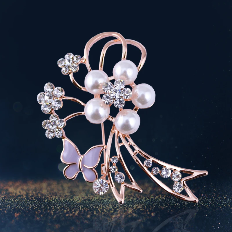 B446 Pearl Butterfly Brooches For Women Gold Color Jewellery Rhinestone Pins And Brooches Luxury Collar Pin
B446 Pearl Butterfly Brooches For Women Gold Color Jewellery Rhinestone Pins And Brooches Luxury Collar Pin