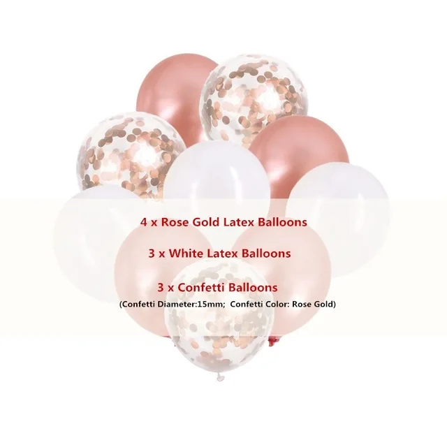 10pcs 12inch Confetti Balloons Rose Gold Confetti White Latex Ballon Birthday Anniversaire BabyShower Helium Balloon Party Set
10pcs 12inch Confetti Balloons Rose Gold Confetti White Latex Ballon Birthday Anniversaire BabyShower Helium Balloon Party Set