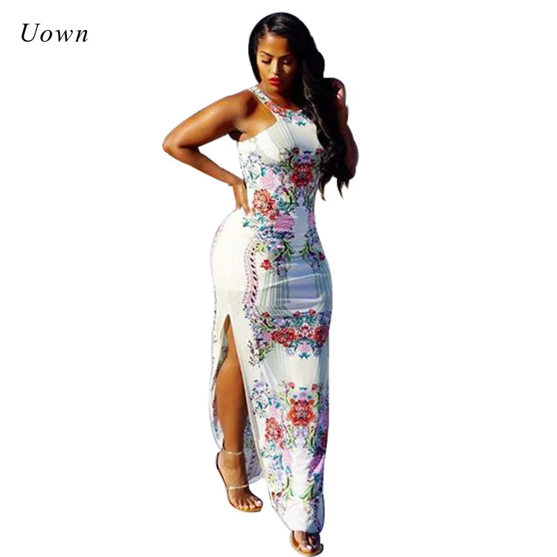 Side Split Vintage Floral Print Maxi Dress Women Sleeveless High Slit Round Neck Bodycon Evening Party Dresses Long Maxi Dress
Side Split Vintage Floral Print Maxi Dress Women Sleeveless High Slit Round Neck Bodycon Evening Party Dresses Long Maxi Dress