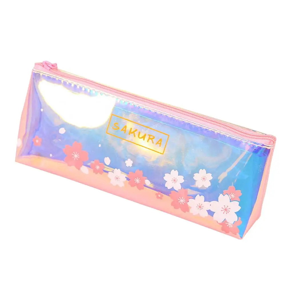 Fashionable Holographic Flower Print Pen Pencil Bag Stationery Storage Zipper Case
Fashionable Holographic Flower Print Pen Pencil Bag Stationery Storage Zipper Case