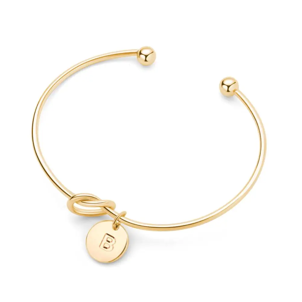 Creative Simple Initial Knot Bracelet Bridesmaid Opening A to Z Letter Name Bangles Gifts Jewelry for Women Valentine's Day
Creative Simple Initial Knot Bracelet Bridesmaid Opening A to Z Letter Name Bangles Gifts Jewelry for Women Valentine's Day