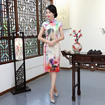 Vintage Ladies Summer Daily Dress Printed Traditional Chinese Style Qipao Vestidos Plus Size 3XL Mandarin Collar Cheonngsam
Vintage Ladies Summer Daily Dress Printed Traditional Chinese Style Qipao Vestidos Plus Size 3XL Mandarin Collar Cheonngsam