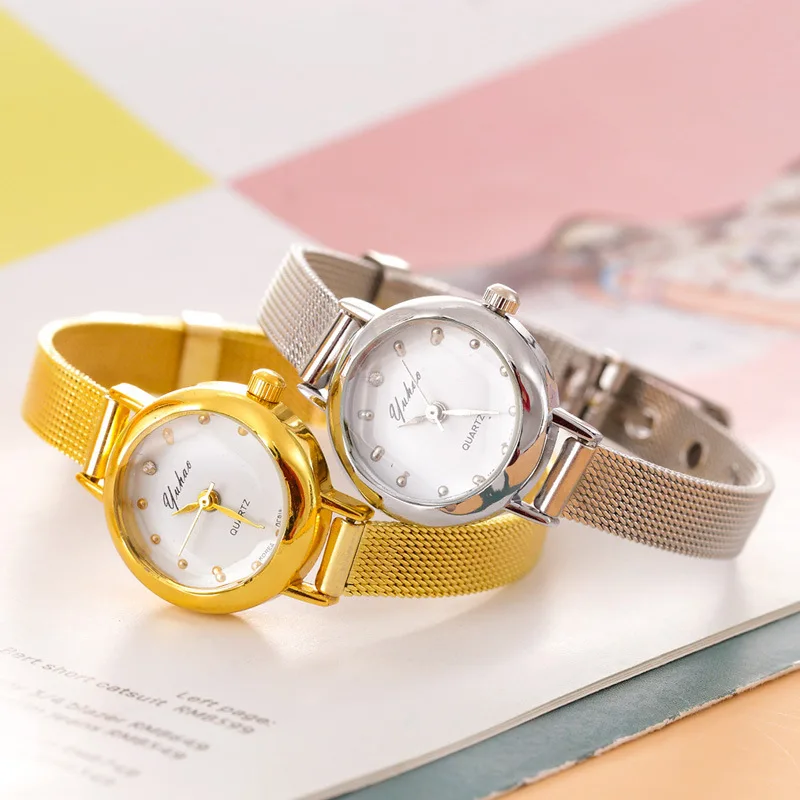 2019 Fashion Explosions Fine Mesh Belt Local Gold Watch Small Quartz Watch Small Dial Women's Watch Stainless Steel Bracelet
2019 Fashion Explosions Fine Mesh Belt Local Gold Watch Small Quartz Watch Small Dial Women's Watch Stainless Steel Bracelet