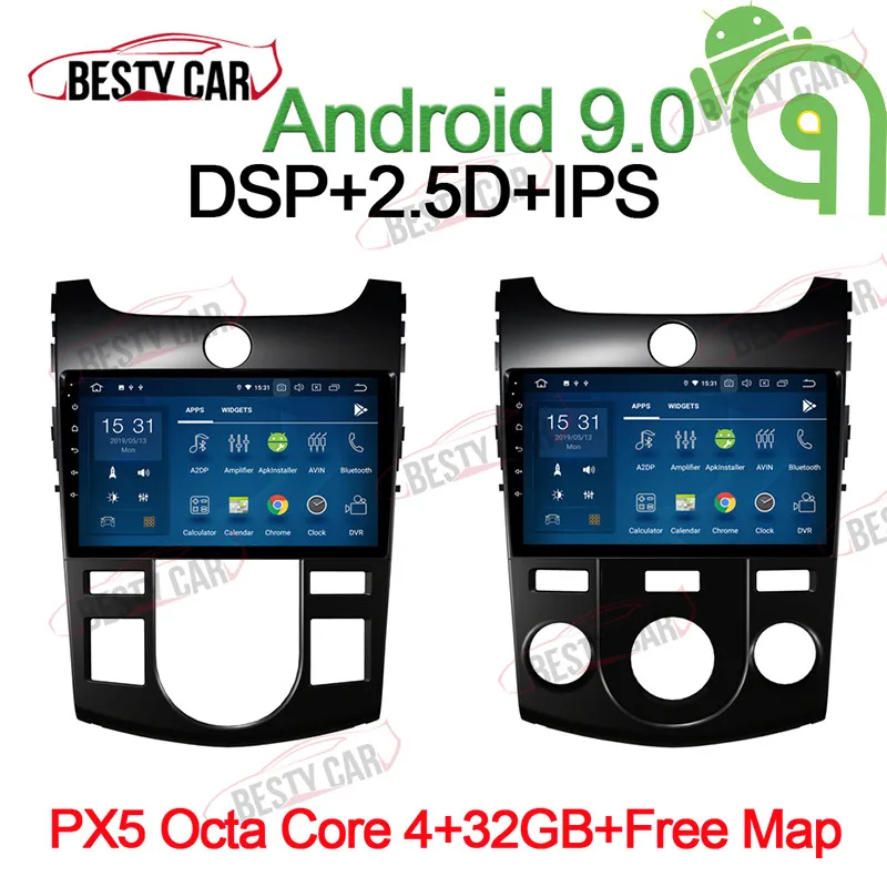 9" Android 9.0 Car Multimedia Player Stereo for KIA Forte Cerato 2009~2012 Auto & Manual AC Navigation Radio Audio Head Unit DSP
9" Android 9.0 Car Multimedia Player Stereo for KIA Forte Cerato 2009~2012 Auto & Manual AC Navigation Radio Audio Head Unit DSP