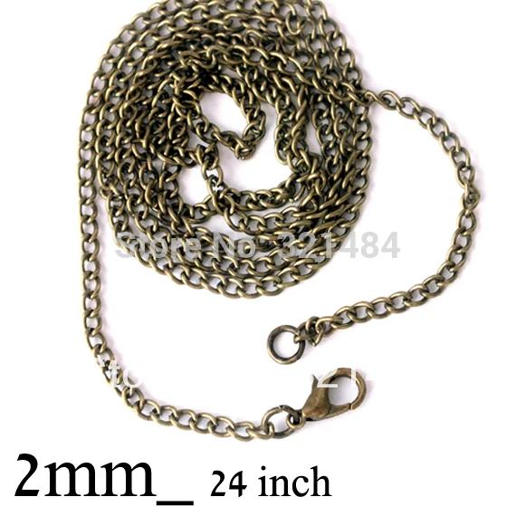 100piece 2mm 24'' antique brass bronze findings encryption curb necklace chains in bulk
100piece 2mm 24'' antique brass bronze findings encryption curb necklace chains in bulk