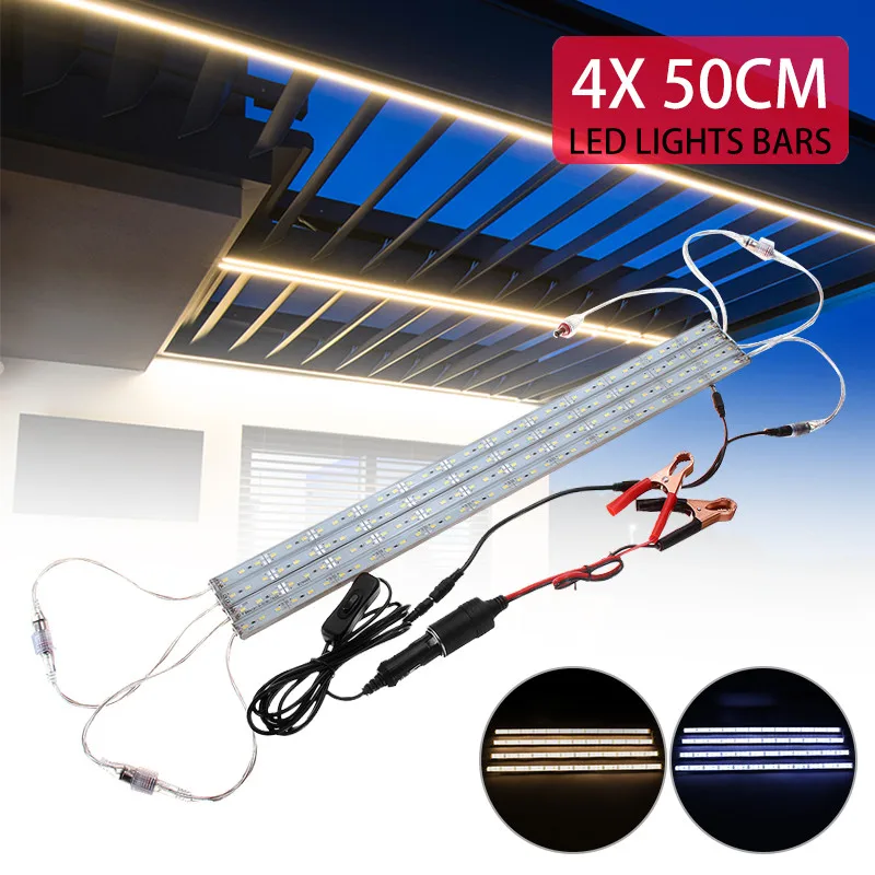 Four-in-one 144leds light bar 5630 rectangular aluminum LED light source DC12V ideal camping fishing light strip 50 CM Long
Four-in-one 144leds light bar 5630 rectangular aluminum LED light source DC12V ideal camping fishing light strip 50 CM Long