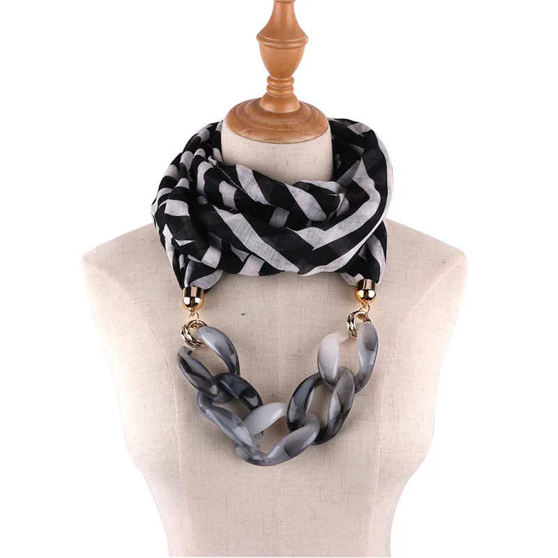 RUNMEIFA Luxury Brand Acrylic Jewelry Pendant Necklace Cotton Scarf For Women Shell Style Bullet Alloy Hijab Female Accessories
RUNMEIFA Luxury Brand Acrylic Jewelry Pendant Necklace Cotton Scarf For Women Shell Style Bullet Alloy Hijab Female Accessories