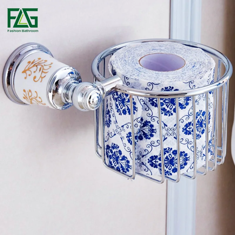 FLG Luxury Chrome Porcelain Toilet Paper Holder WC Paper Holder Toilet Roll Holder Wall Mounted Bathroom Accessories 87209
FLG Luxury Chrome Porcelain Toilet Paper Holder WC Paper Holder Toilet Roll Holder Wall Mounted Bathroom Accessories 87209
