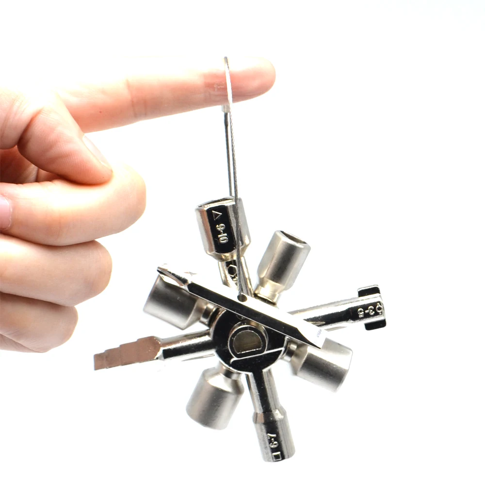 10 in 1 Utility Cross Switch Wrench Multifunction Electrician Plumber Universal Square Triangle Key for Gas Train Bleed Radiator
10 in 1 Utility Cross Switch Wrench Multifunction Electrician Plumber Universal Square Triangle Key for Gas Train Bleed Radiator