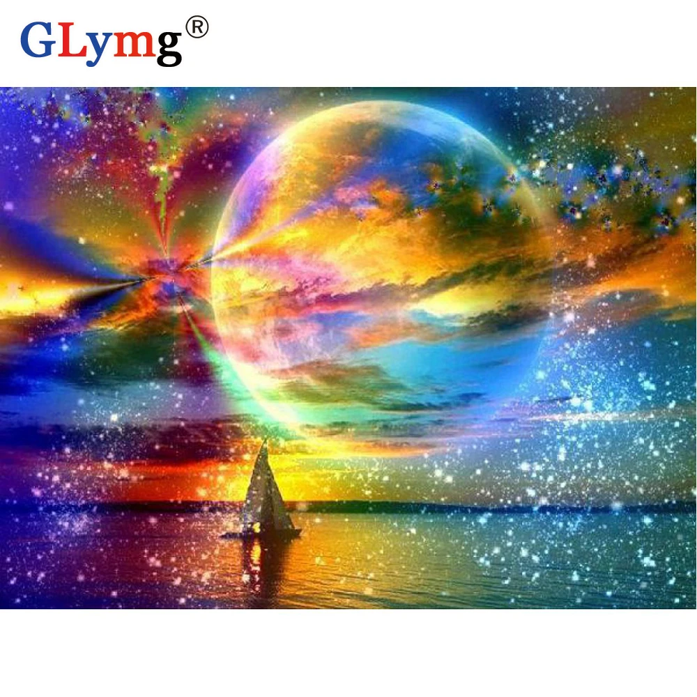 Diy 5d Diamond Painting Cross Stitch Colorful Moon Diamond Embroidery Full Square Drill Rhinestones Embroidery Decorations Home
Diy 5d Diamond Painting Cross Stitch Colorful Moon Diamond Embroidery Full Square Drill Rhinestones Embroidery Decorations Home