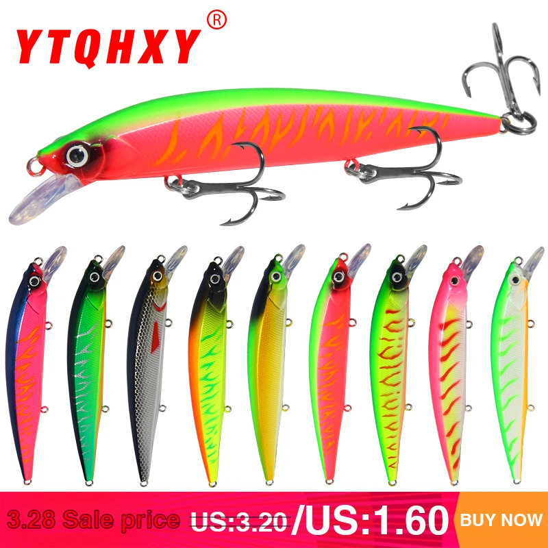 YTQHXY Fishin приманка 14 см/18 3 г Черный minnow minuo Щука для смешивания бетона peche снасти
