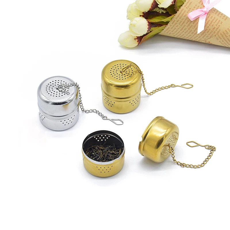 YIBO Gold Silver Tea Strainer Stainless Steel Creative Cylindrical Tea Filter Tool Household Portable Tea Set Accessories
YIBO Gold Silver Tea Strainer Stainless Steel Creative Cylindrical Tea Filter Tool Household Portable Tea Set Accessories