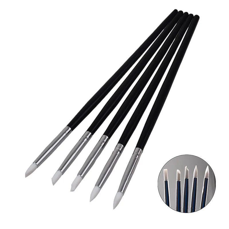 5Pcs Nail Art Sculpture Carving Pen Kit Silicone Head Wooden Handle Painting Brushes for 3D Effect Shaping Drawing Tools
5Pcs Nail Art Sculpture Carving Pen Kit Silicone Head Wooden Handle Painting Brushes for 3D Effect Shaping Drawing Tools
