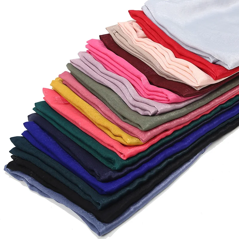 Beautiful Satin Plain Hijab Muslim Female Beautiful Satin Plain Hijab Muslim Female