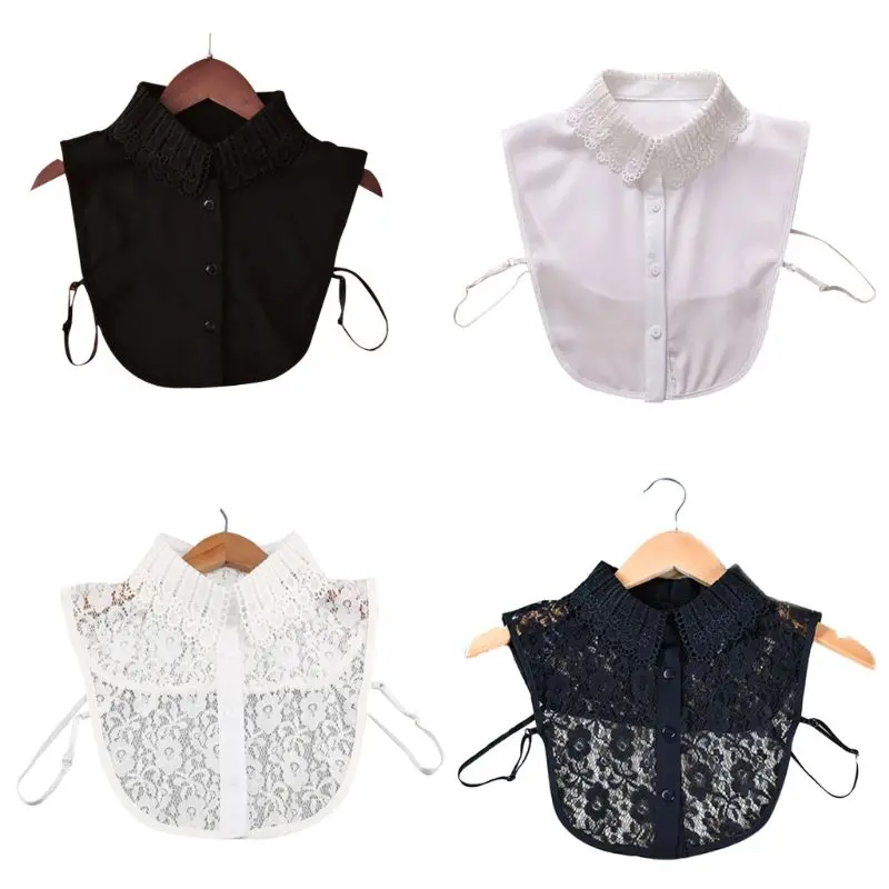 Shirt Lace False Collar Women White & Black Blouse Vintage Detachable Adjust Clothes Accessories
Shirt Lace False Collar Women White & Black Blouse Vintage Detachable Adjust Clothes Accessories