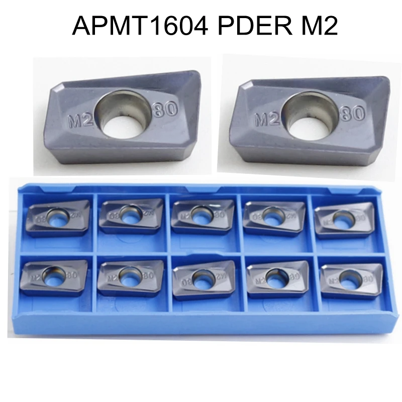 APMT1604 PDER M2 10pcs/lot Solide Carbide Milling Inserts or cnc Cutting Mill Tools for Face Mill BAP 400R and RAP75
APMT1604 PDER M2 10pcs/lot Solide Carbide Milling Inserts or cnc Cutting Mill Tools for Face Mill BAP 400R and RAP75