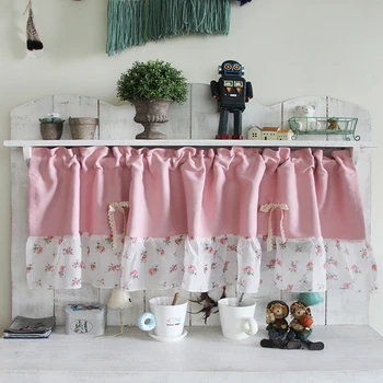Senisaihon Polyester Half-Curtain Pink Fabric Roman Curtain White Lace Tulle Hem Coffee Short Curtain for Kitchen Cabinet Door
Senisaihon Polyester Half-Curtain Pink Fabric Roman Curtain White Lace Tulle Hem Coffee Short Curtain for Kitchen Cabinet Door